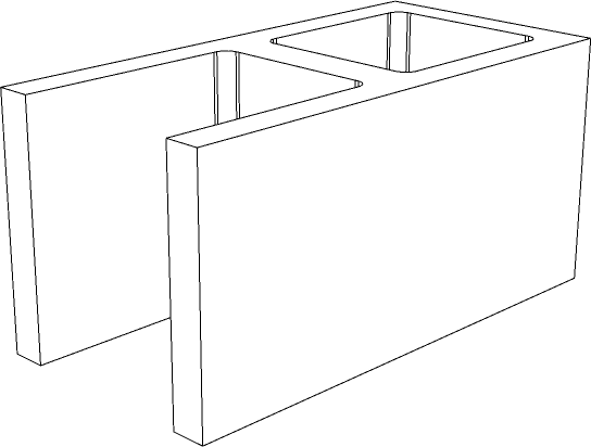 8x8x16 Single Open End
